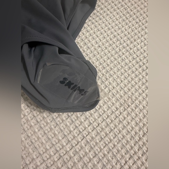 NWT SKIMS Shaping Swim Cami One Piece Gunmetal Womens L - Picture 3 of 12